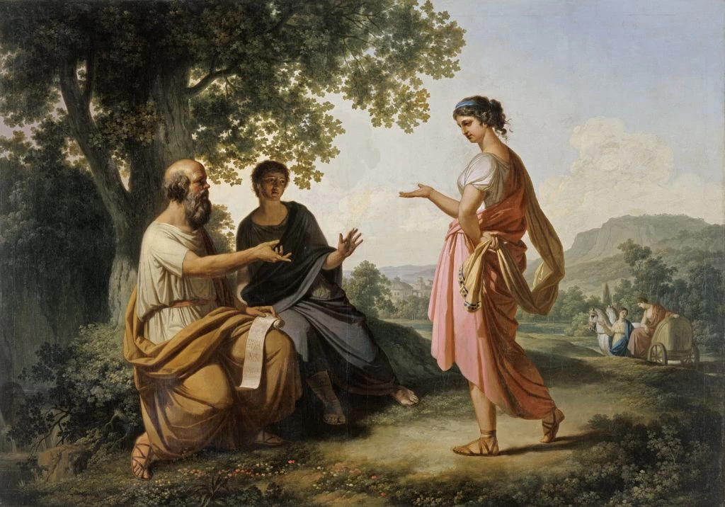 Socrate con il discepolo e Diotima - National Gallery Slovenia